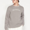 Trendyol Grey Regular/Normal Cut Inside Polar Fleece/Warm Text Printed Sweatshirt