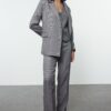 Trendyol Grey Woven Blazer Jacket-Vest-Pants Suit