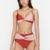 Trendyol High Derékra draped csomó részletes bikini alsó