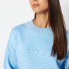 Trendyol Ice Blue Pearl részletes kötöttáru pulóver