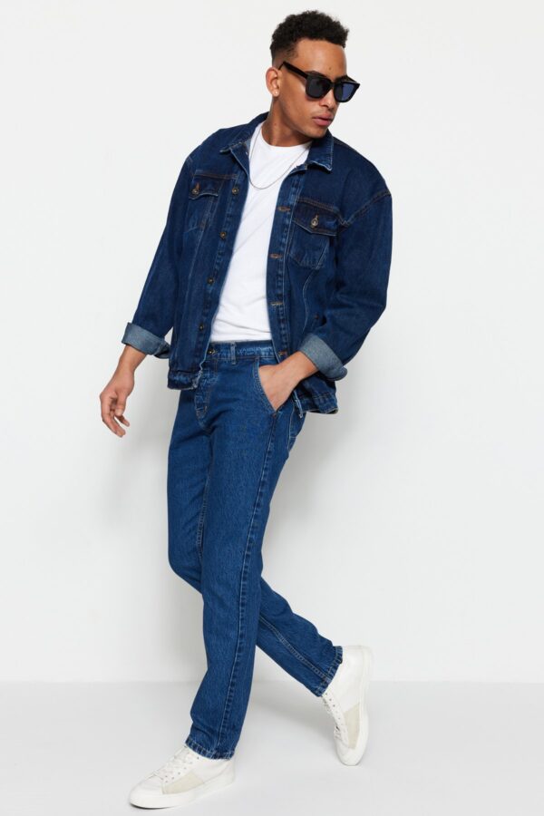 Trendyol Indigo 100% Cotton Straight Fit Jeans