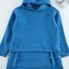 Trendyol Indigo Hooded Pocket Detailed Knitted Sweatshirt