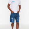 Trendyol Indigo Men's Regular Fit Denim Shorts