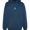 Trendyol Indigo Regular/Normal Cut Hooded Fleece/Warm Wolf Embroidered Sweatshirt