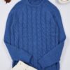 Trendyol Indigo Unisex Crew Neck Hair Knit Sweater