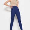 Trendyol Indigó arany gomb Részlet kontúrozás Magas derékú reteszelés Intelligens kötött leggings