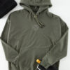 Trendyol Khaki Oversize/Wide Cut Hooded Floral Embroidered Sweatshirt
