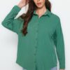 Trendyol Khaki Oversize/Wide Fit Woven Shirt