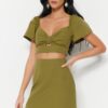 Trendyol Khaki Woven With Accessories