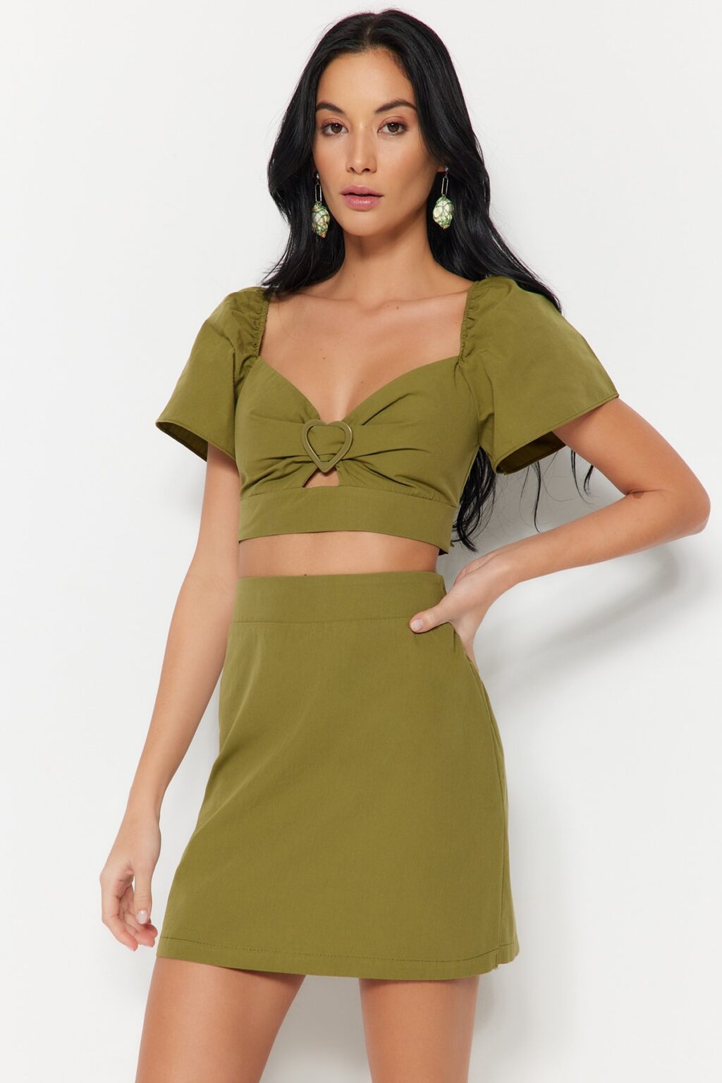 Trendyol Khaki Woven With Accessories