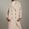 Trendyol Light Beige Boucle Regular Long Wool Coat