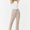 Trendyol Light Brown Carrot Pleated Snap-On Woven Trousers