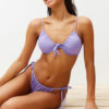 Trendyol Lilac Balconette Tunnel Brazilian Core Bikini Set