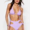 Trendyol Lilac Cut Out/Window High Derék Normál láb Bikini alsó
