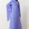 Trendyol Lilac Shawl Detailed Lined Evening Dress