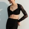 Trendyol Limited Edition Black Lace Detailed Bustier