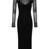 Trendyol Limited Edition Black Shiny Stone Tulle Dress