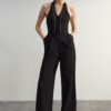 Trendyol Limited Edition Black Sleeveless Woven Jumpsuit
