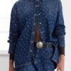 Trendyol Limited Edition Blue Jewelled Oversize Denim Jacket