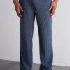 Trendyol Limited Edition Indigo Straight Fit Textured Hidden Drawstring One Piece Sweatpants