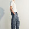 Trendyol Limited Edition Navy Blue Loose Fit Tied Leg Cargo Pants