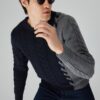 Trendyol Limited Edition Navy Blue Slim Fit Wool Crew Neck Hair Knit Sweater