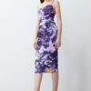 Trendyol Limited Edition Purple Bodycon Midi One Shoulder Adjustable Strap Knit Dress