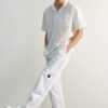 Trendyol Limited Edition White Premium Loose Fit Label Detailed Trousers