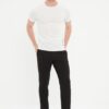 Trendyol Men's Black Regular Fit Pleated Printed Ironing Trousers