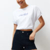 Trendyol Midnight Blue Ripped Denim Shorts