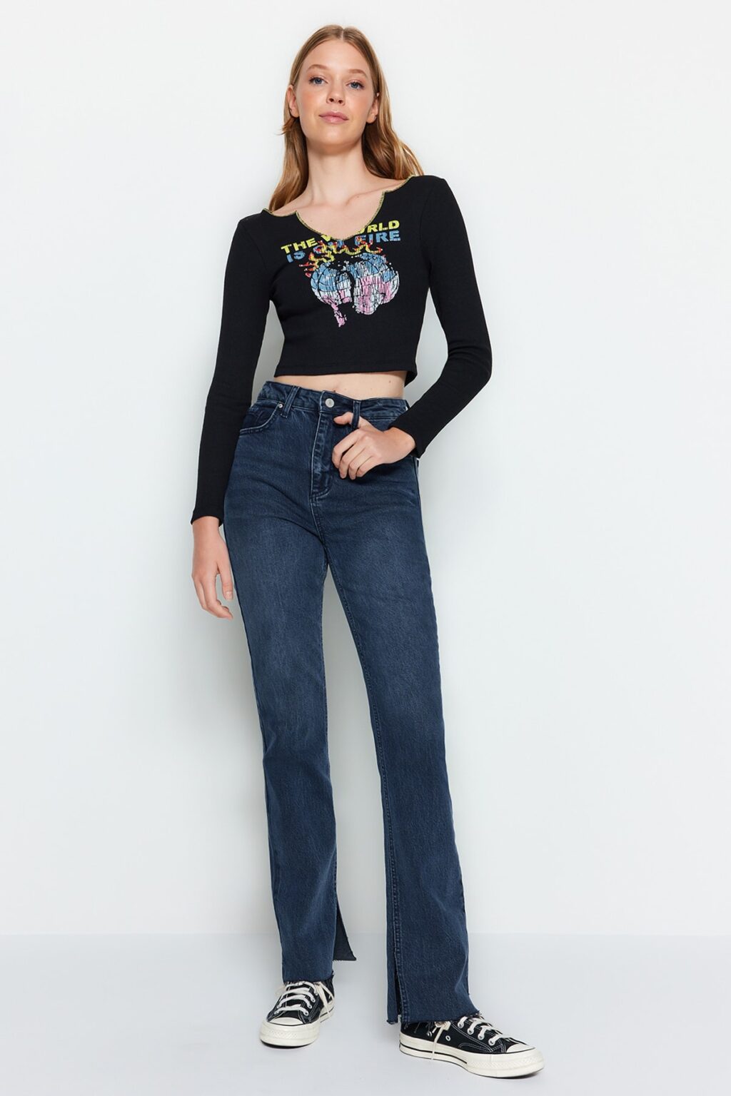 Trendyol Midnight Blue Split