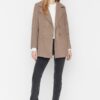 Trendyol Mink Buttoned Lined Cachet Coat