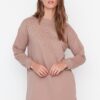 Trendyol Mink Sequin Knitted Tunic
