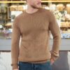 Trendyol Mink Slim Fit Slim Cut Crew Neck Raglan Sleeve Basic Knitwear Sweater