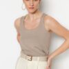 Trendyol Mink Square Neck Fitted/Slippery Knitted Undershirt
