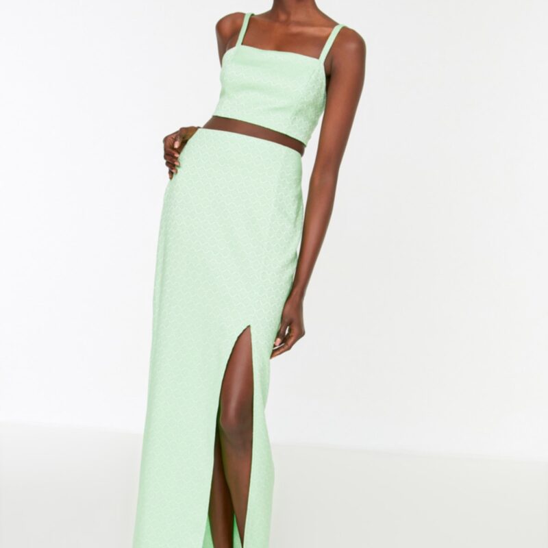 Trendyol Mint Detailed Top-Upper Set