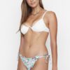 Trendyol Mint Floral Pattern Tie Bikini Bottoms
