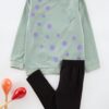 Trendyol Mint Girl Color Block Knitting Upper-Lower Team
