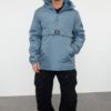 Trendyol Mint Regular Fit Kangaroo Model Winter Windbreaker Coat
