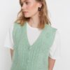 Trendyol Mint Soft Textured Knitwear Vest