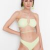 Trendyol Mint V Cut Bikini Bottom