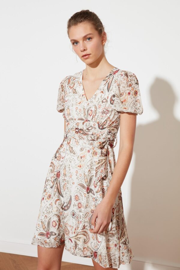 Trendyol Multi Color Belted Woven Dress