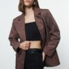 Trendyol Multicolor Leopard Woven Blazer Jacket