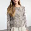 Trendyol Multicolored Button Detailed Woven Blazer Jacket