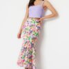 Trendyol Multicolored Floral Patterned Maxi Length Woven Skirt