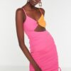 Trendyol Multicolored Knitted Formal Evening Dress