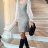 Trendyol Multicolored Plaid / Checkered Mini Woven Dress