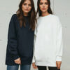Trendyol Navy Blue-Ecru 2 Pack Crew nyak alap kötött pulóver