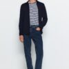 Trendyol Navy Blue Essential Fit Jeans Denim Trousers