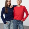 Trendyol Navy Blue-Red 2 Pack Crew Neck Regular/Normal Cut Knitted T-Shirt
